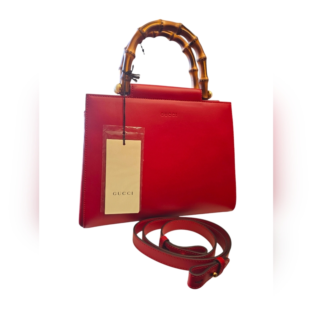 Gucci Nymphaea Bamboo Handle Bag